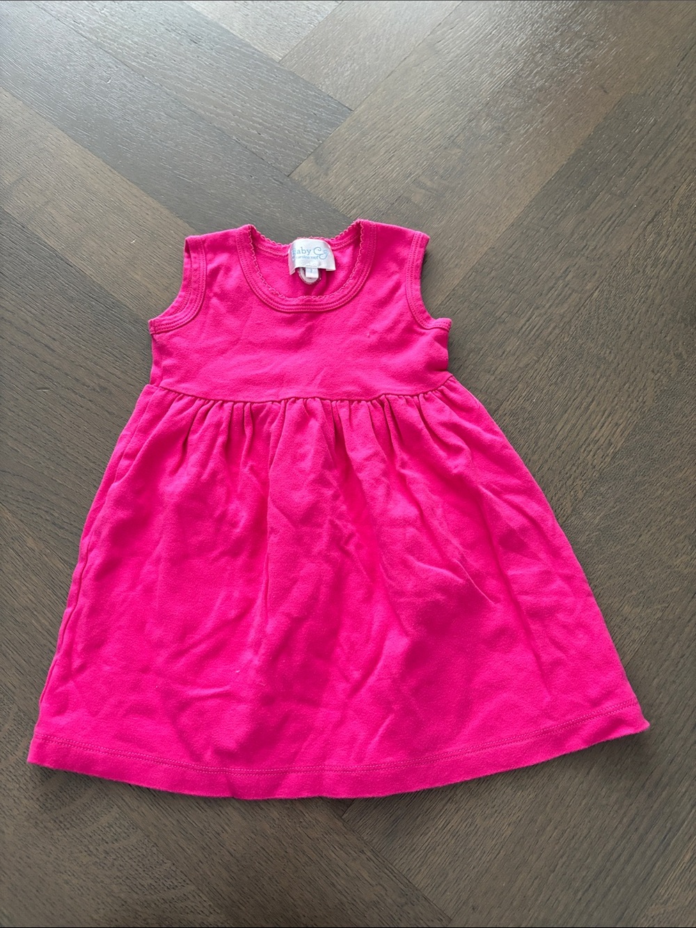 Baby CZ Sleeveless Cotton Dress in Bright